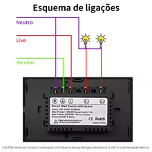 Interruptor Inteligente Wi-Fi com Tomada Thumbnail 6