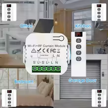 Interruptor de Cortina Inteligente Wi-Fi RF Thumbnail 3