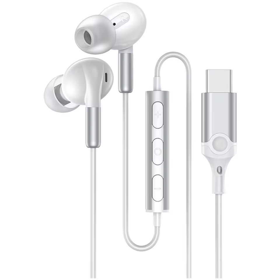 Fones de Ouvido Tipo C com Cancelamento de Ruído