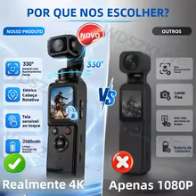Câmera de Ação 4K com Rastreamento Facial Thumbnail 2