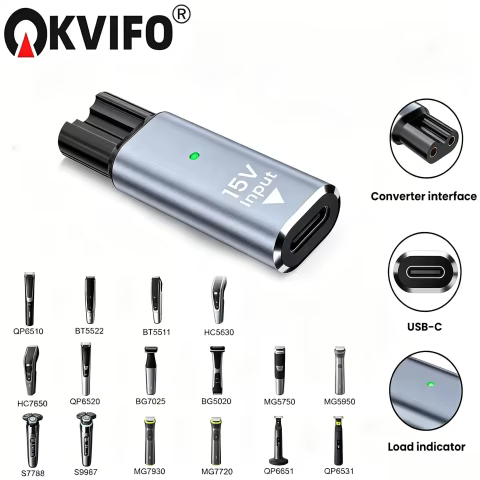 Adaptador Carregamento Tipo-C 15V Philips OneBlade