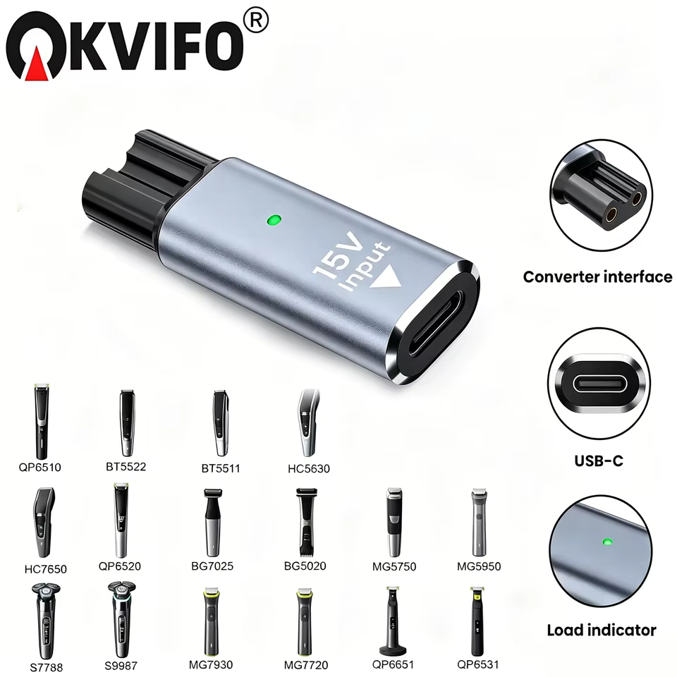 Adaptador Carregamento Tipo-C 15V Philips OneBlade