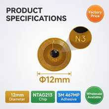 Etiqueta NFC Mini NTAG213 12mm Thumbnail 2