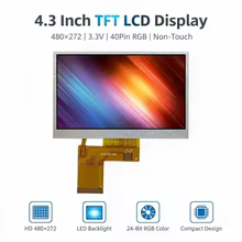 Tela LCD 4.3" 480x272 RGB 3.3V Thumbnail 1