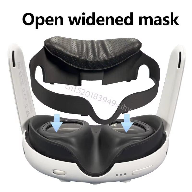 Capa Facial Meta Quest 3 Couro PU