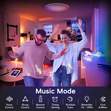 Luminária LED Inteligente 24W com Música e Wi-Fi Thumbnail 2
