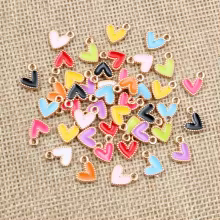 50 Pcs Charms de Coração Liga de Zinco Thumbnail 5