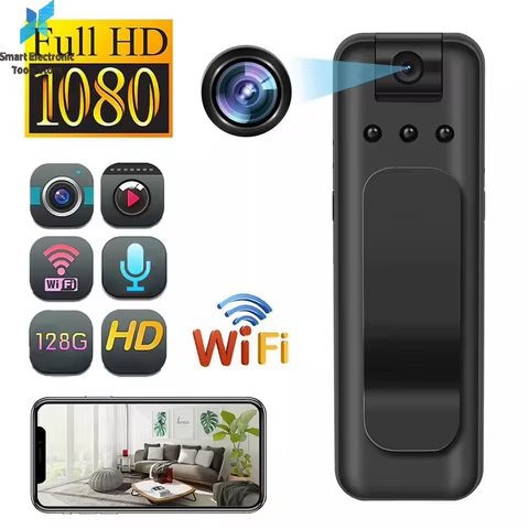 Mini Câmera Wi-Fi 1080P