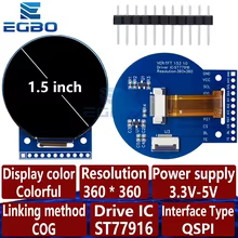 Tela LCD TFT 1.53" Redonda Thumbnail 1