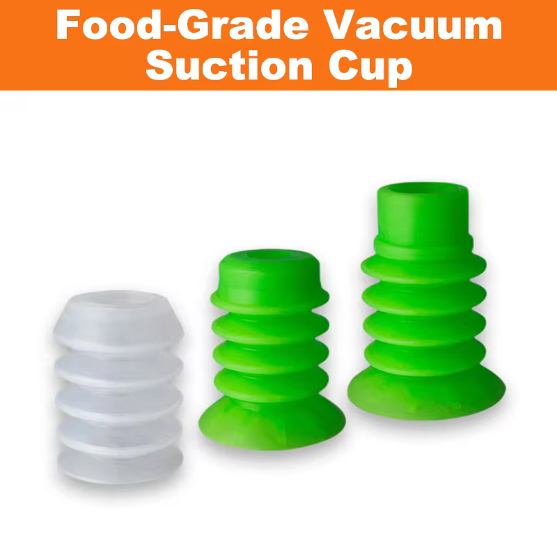 Kit 5 Ventosas Silicone Grau Alimentício para Robôs de Panificação