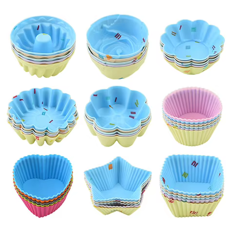 Molde Silicone Cupcake 5 Peças