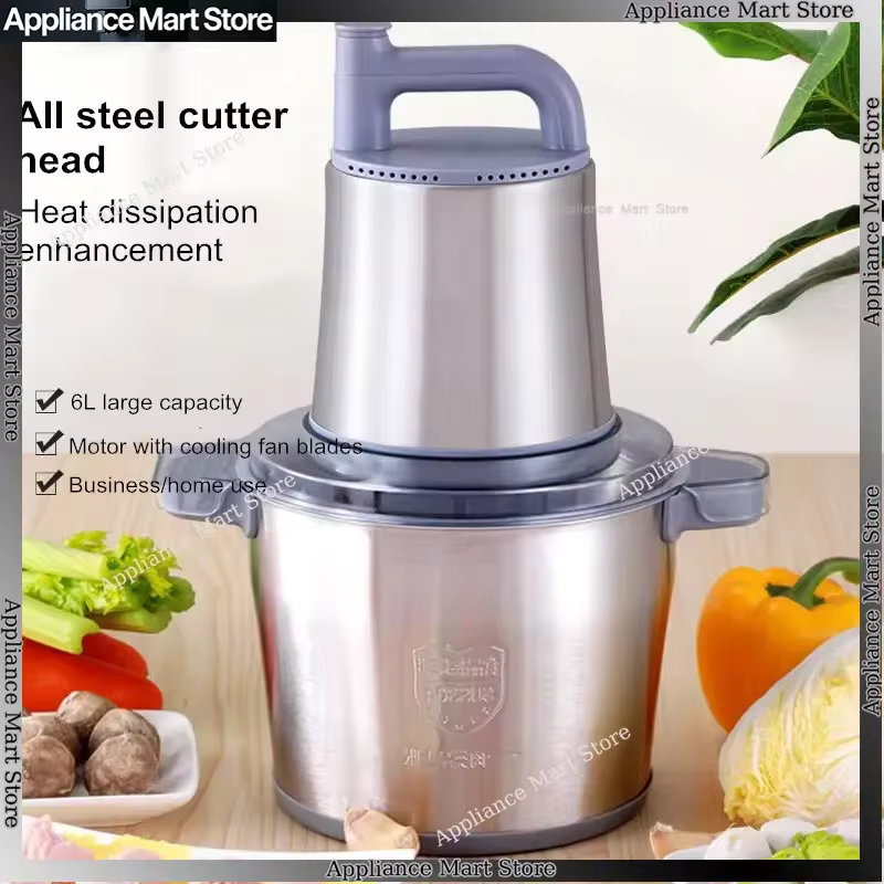 Moedor de Carne Elétrico 6L Multifuncional