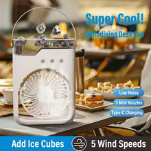Ventilador Portátil com Névoa Thumbnail 4