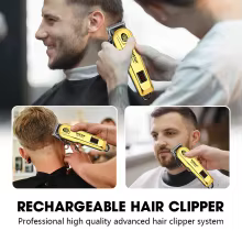 Máquina de Cabelo Profissional Dourada Thumbnail 2