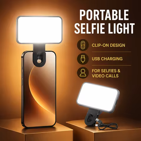 Luz LED Portátil com Clipe