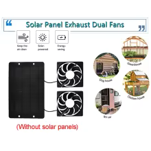 Ventilador Solar Duplo 12V 10W Thumbnail 4
