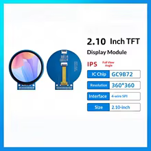 Tela LCD Redonda 2.1 Polegadas Thumbnail 3
