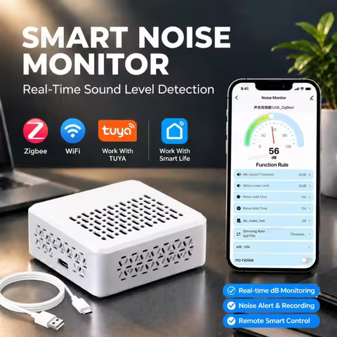 Medidor de Som Tuya Smart