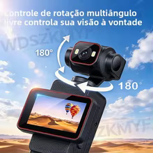Câmera de Ação 1080P com Tela Rotativa Thumbnail 4