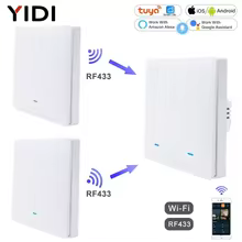 Interruptor Inteligente WiFi Tuya RF433 Thumbnail 1