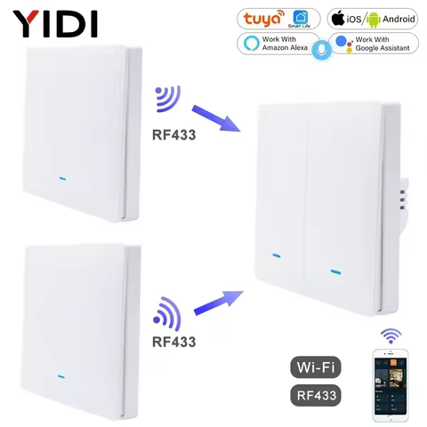 Interruptor Inteligente WiFi Tuya RF433