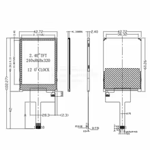 Tela LCD 2.4" 240x320 SPI Thumbnail 4