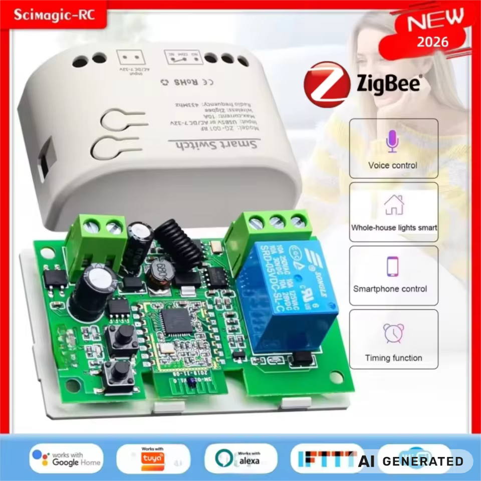 Controlador Portão Garagem Zigbee Tuya