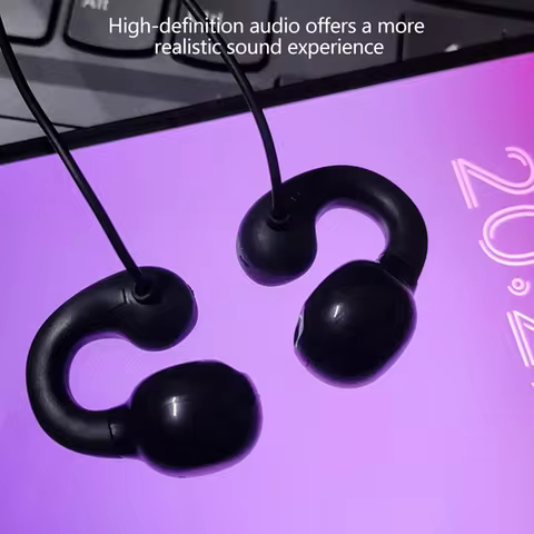 Fones de Ouvido Clip-On Esporte Gamer