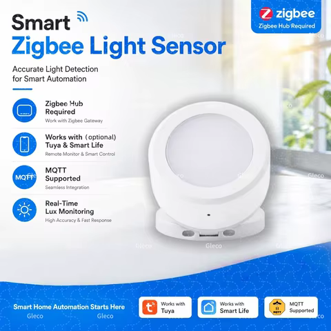 Sensor de Luz Zigbee Inteligente