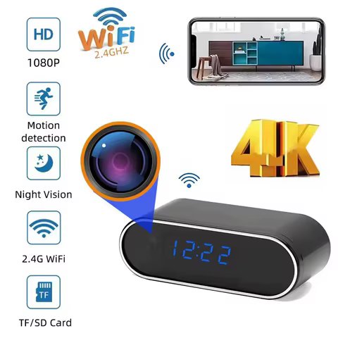 Câmera Mini Relógio WiFi 4K HD
