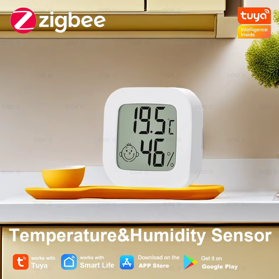 Sensor Zigbee Temperatura e Umidade Tuya
