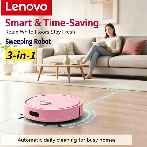 Robô Aspirador Lenovo 3 em 1 Inteligente