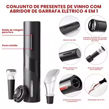 Abridor Elétrico de Vinho 4 em 1 Thumbnail 3