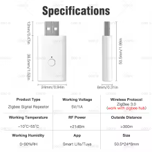 Repetidor Zigbee 3.0 USB Tuya Amplificador Thumbnail 2