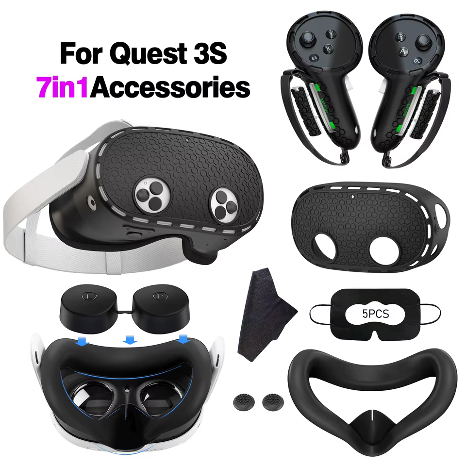 Kit Acessórios VR Quest 3S 7 em 1
