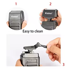 Barbeador Kemei KM-1102 Recarregável Thumbnail 6