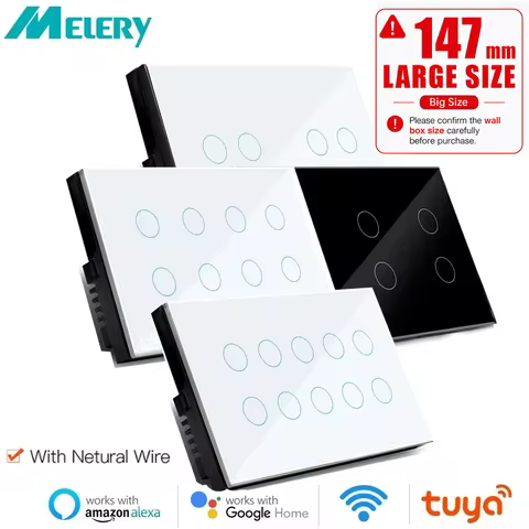 Interruptor Inteligente Wi-Fi Melery 8 Gangues