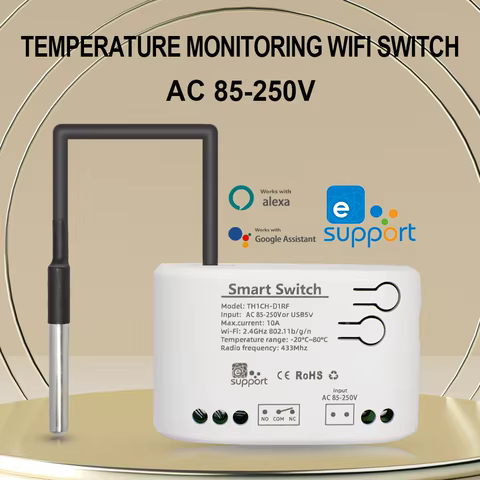 Interruptor Inteligente EWelink TH16 WiFi