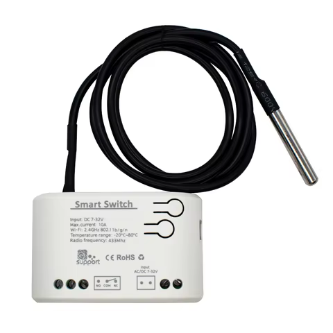 Interruptor Inteligente Wi-Fi com Sensor de Temperatura
