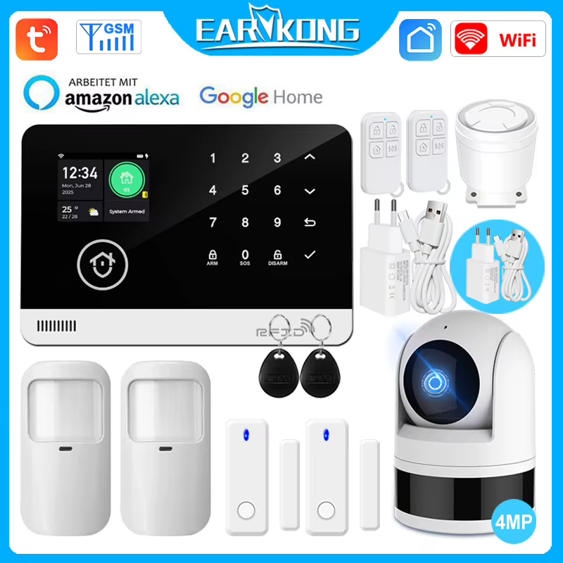 Alarme Inteligente WiFi GSM Tuya