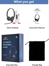 HROEENOI Headset 3.5mm com Microfone Thumbnail 6