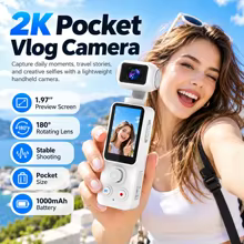 Câmera de Vlogging 2K Thumbnail 1