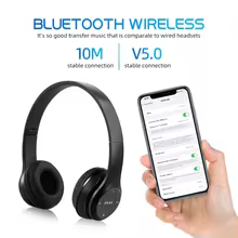 Fone Bluetooth 5.0 com Redução de Ruído e Cartão TF Thumbnail 3