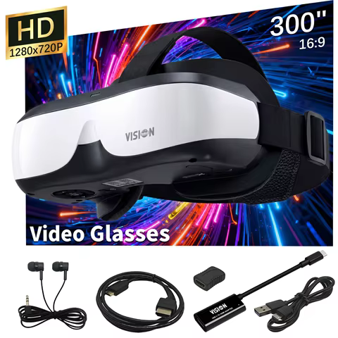 Óculos de Realidade Virtual BIGEYES H3 300 Polegadas