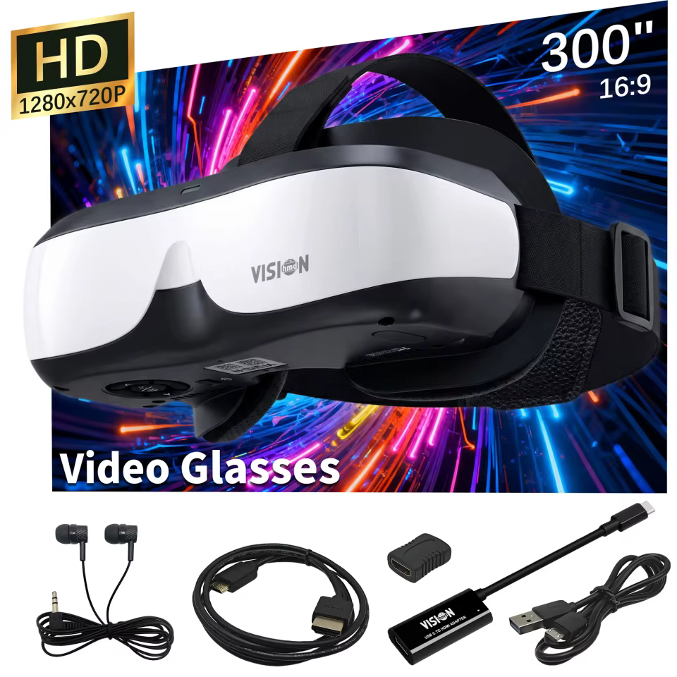 Óculos de Realidade Virtual BIGEYES H3 300 Polegadas