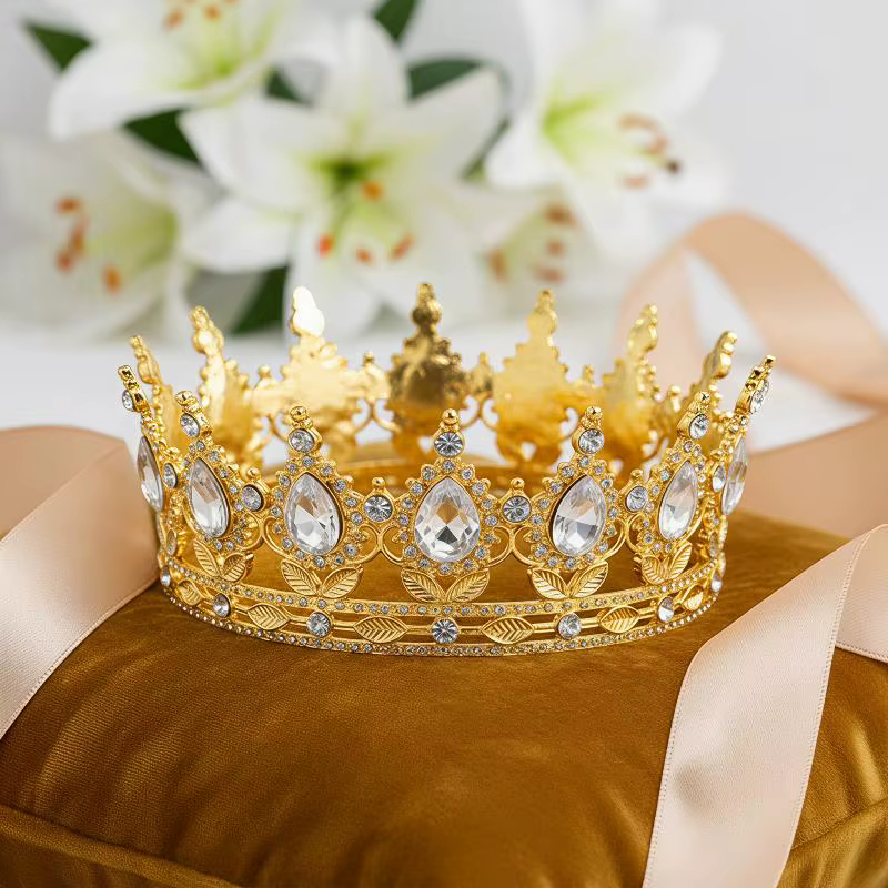 Coroa de Cristal para Bolo