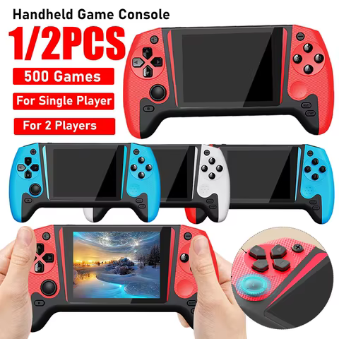 Console de Jogos com Tela LCD de 3,5 Polegadas Conexão com TV Console de Jogos Nostálgico 1200mAh para Crianças e Adultos para Jogador Único
