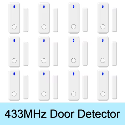 Sensor de Porta e Janela Sem Fio 433MHz