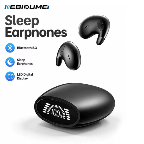 Fones de Ouvido Invisíveis Bluetooth 5.3 KEBIDUMEI