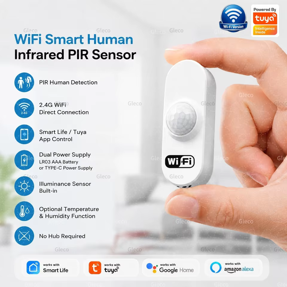 Sensor PIR Inteligente TUYA WiFi